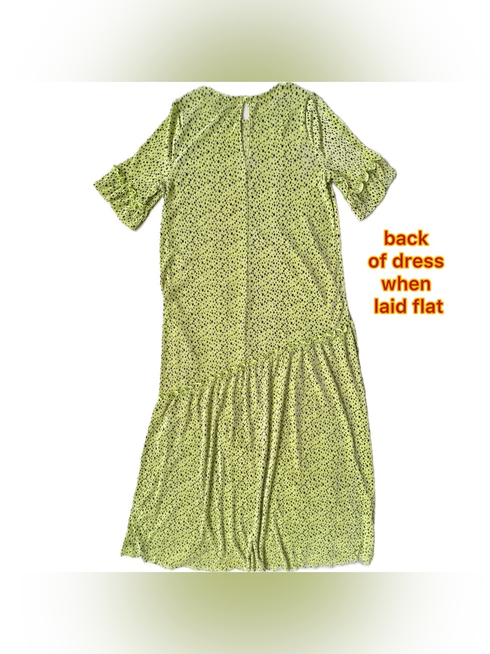 ASOS Design green maxi floral print pleated dress Women’s US 10 EUC - Picture 3 of 10